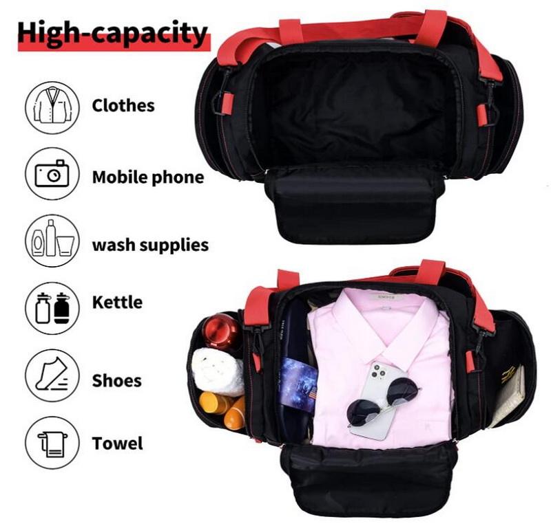 RPET Custom Luxury Waterproof Carry On Overnight Sport Duffel Bags Travel Design Your Own Sports Tote Gym Duffle Bag Weekend