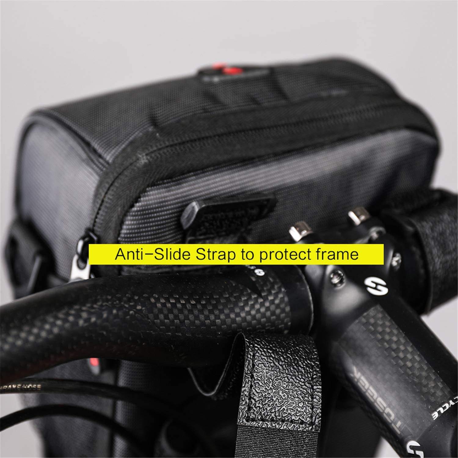Heißer Verkauf schwarz strapazierfähiges Material wasserabweisende E-Scooter-Tasche professionelle Fahrradlenkertasche