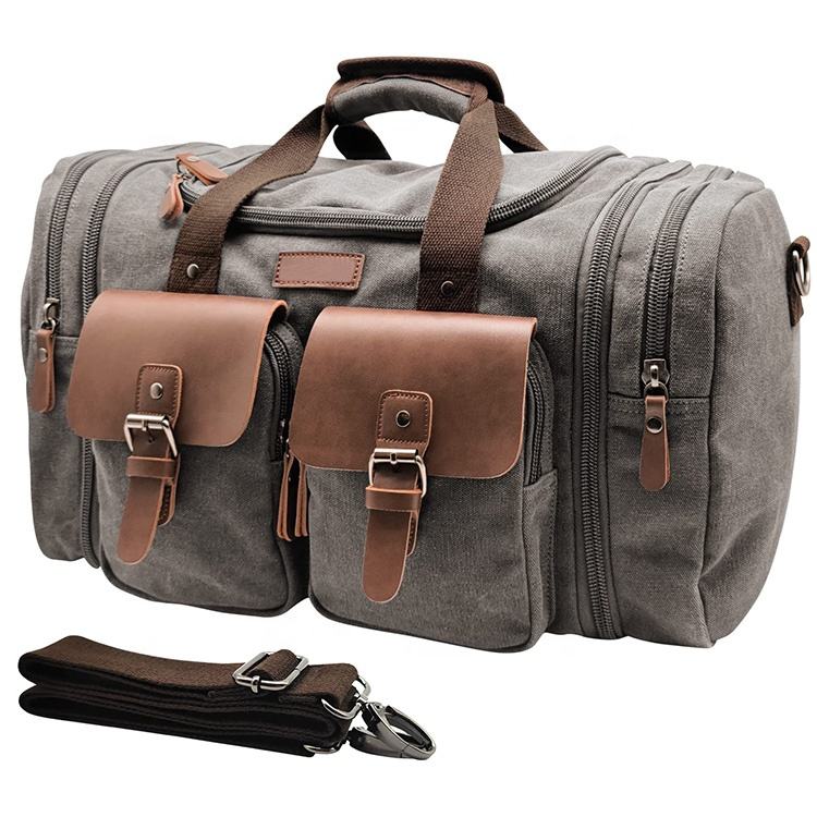 Wasserdichte Werbe-Reisetasche aus Segeltuch für den Außenbereich mit Schuhfach für Herren Hochwertige Weekender-Reisetasche